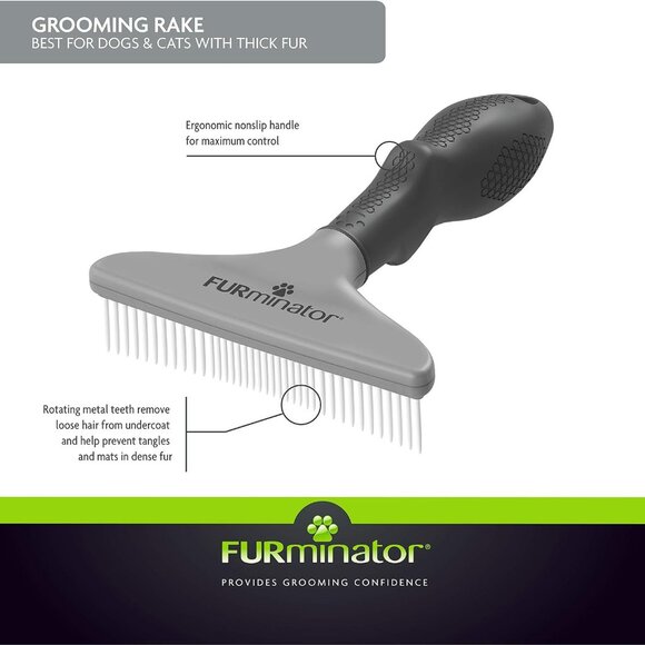 FURminator Grooming Rake, Updated Model for Dog / Cat - Picture 1 of 7